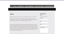 Desktop Screenshot of garagedoorrepairsunprairie.com